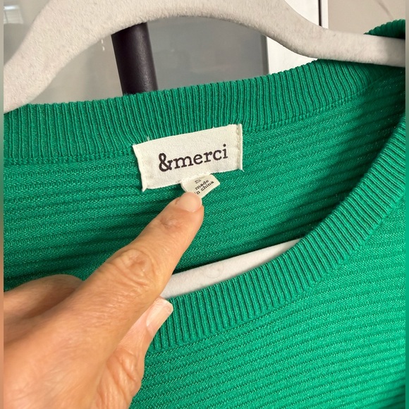 ‼️⚠️Green Ruffled sweater ‼️⚠️ - Picture 4 of 5